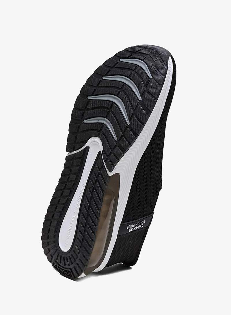 CAMPUS Blk/Sil Men's Slip On Shoes - Lightweight, Timeless for Everyday Walk for Men | Best Price UAE